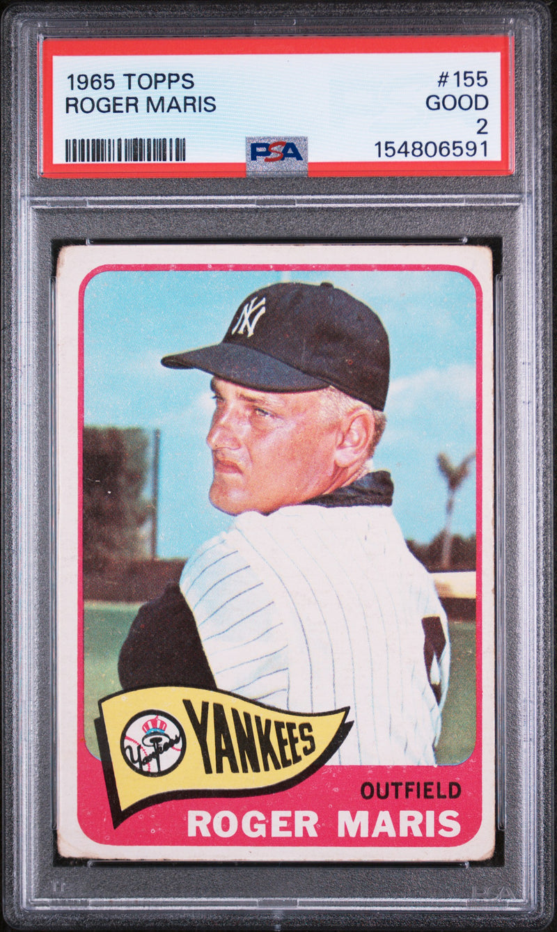 1965 Topps Roger Maris #155 PSA 2