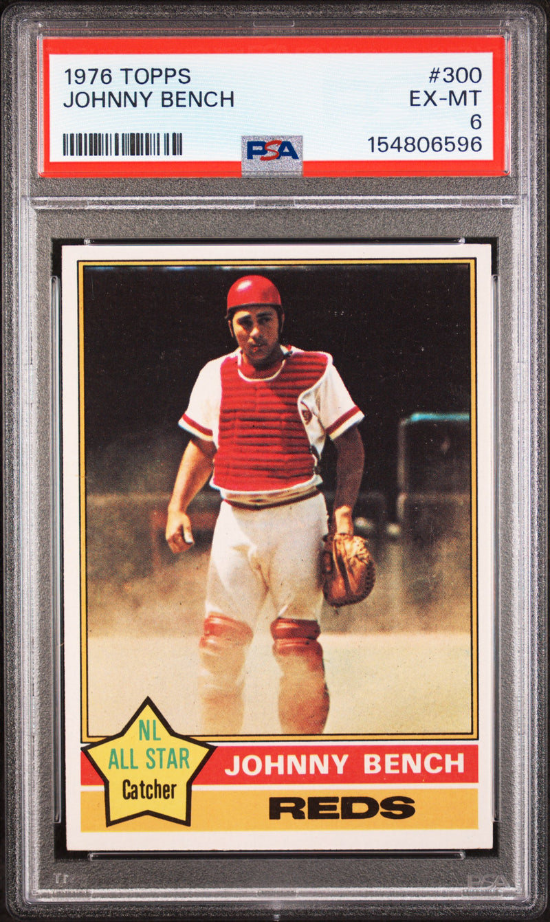 1976 Topps Johnny Bench #300 PSA 6