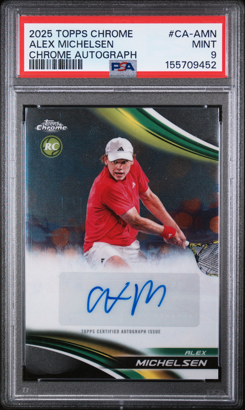 2025 Topps Chrome Autographs Alex Michelsen #CAAMN PSA 9