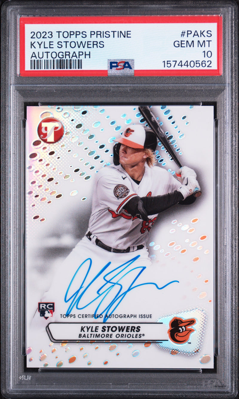 2023 Topps Pristine Pristine Autograph Kyle Stowers #PAKS PSA 10