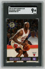 1995-96 Stadium Club #40 Michael Jordan Members Only 50 SGC 9