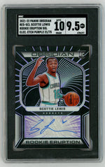 2021 Panini Obsidian Scottie Lewis Electric Etch Purple Auto /75 SGC 9.5