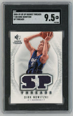 2008 SP Rookie Threads #T-DN Dirk Nowitzki Game-Used Dual Patch SGC 9.5