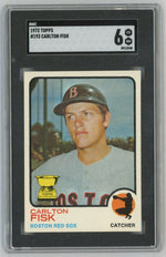 1973 Topps #193 Carlton Fisk Gold Cup Rookie RC SGC 6