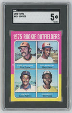 1975 Topps #616 Jim Rice Rookie Outfielders RC SGC 5