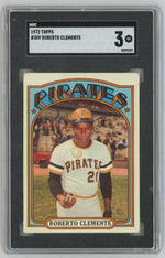 1972 Topps #309 Roberto Clemente SGC 3