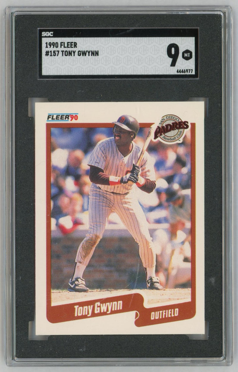 1990 Fleer #157 Tony Gwynn SGC 9