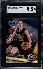 2023-24 Bowman U Chrome #34 Caitlin Clark SGC 9.5
