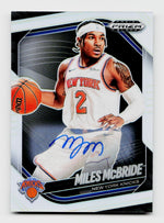 2024-25 Prizm Black #189 Miles McBride Silver Auto