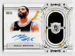 2023 Topps Royalty #RRS-MB Mikal Bridges Regalia Relic Game-Used Dual Patch Auto /25
