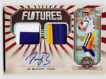 2020 Panini Legacy #FD-JB Joe Burrow Rookie RC Futures Dual Player-Worn Patch Auto /25