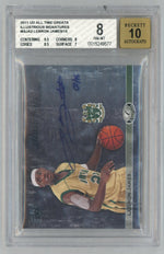 2011 Upper Deck #IS-AJ3 LeBron James Illustrious Signatures Auto Hand-Numbered /15 BGS 8 Auto 10