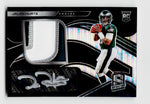 2020 Spectra #211 Jalen Hurts Rookie RC Black Light SSP Patch Auto /10