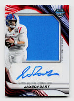 2024 Bowman's Best U #PJA-JD Jaxson Dart Player-Worn Jumbo Relic Patch Auto