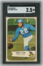 1954 Bowman #53 Bobby Layne SGC 2.5