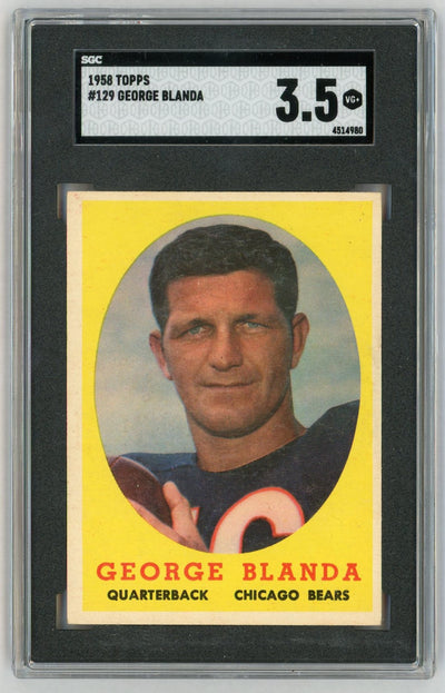 1958 Topps George Blanda #129 SGC 3.5