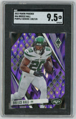 2023 Panini Phoenix #46 Breece Hall Purple Seismic /125 SGC 9.5
