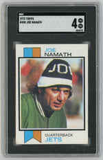 1973 Topps #400 Joe Namath SGC 4