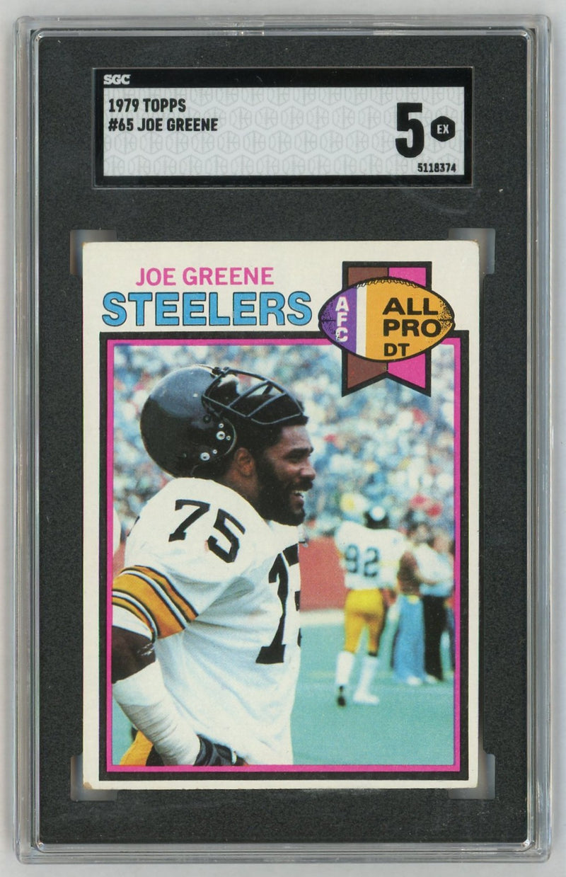 1979 Topps #65 Mean Joe Greene SGC 5