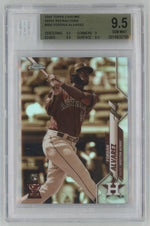 2020 Topps Chrome #200 Yordan Alvarez Sepia Refractor Gold Cup Rookie RC BGS 9.5