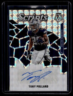 2020 Panini Mosaic Scripts Prizm Tony Pollard #S25 Auto