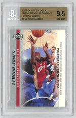 2003-04 Upper Deck #6 LeBron James Phenomenal Beginning Rookie RC BGS 9.5