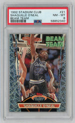 1992 Stadium Club Beam Team Shaquille O'Neal #21 PSA 8
