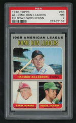 1970 Topps Home Run Leaders Frank Howard/Harmon Killebrew/Reggie Jackson #66 PSA 7