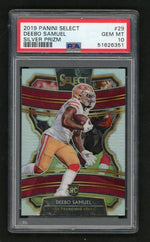2019 Panini Select Concourse Silver Prizm Deebo Samuel #29 PSA 10