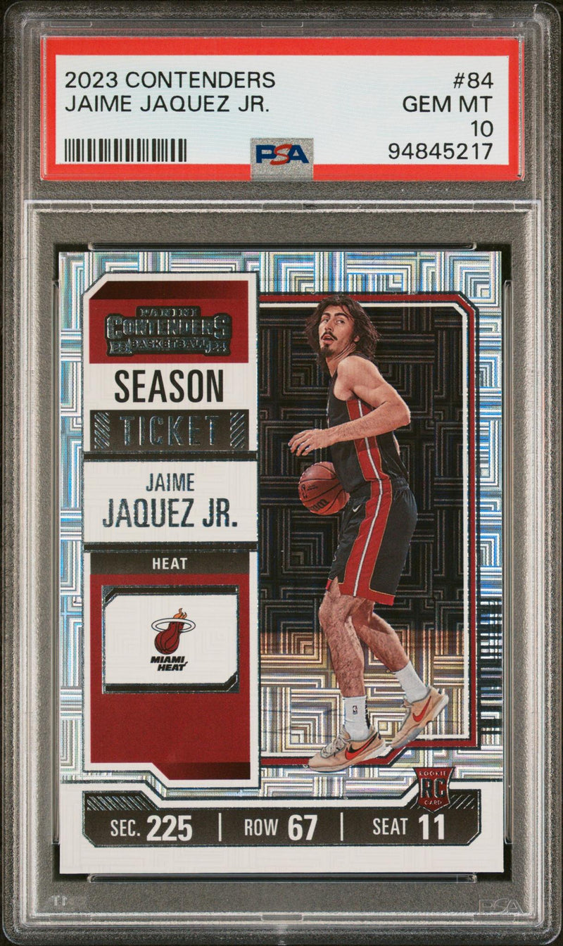 2023 Contenders Jaime Jaquez Jr. #84 Season Ticket PSA 10