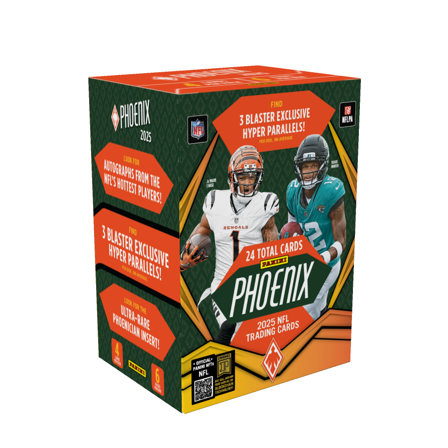 Panini Football Cards 2024 Panini Phoenix Football Trading Card Blaster Box - 24 Cards With Exclusive Parallels Collector Card Box Panini Football Cards 2024 Panini Phoenix Football Trading Card Blaster Box - 24 Cards With Exclusive Parallels Collector Card Box