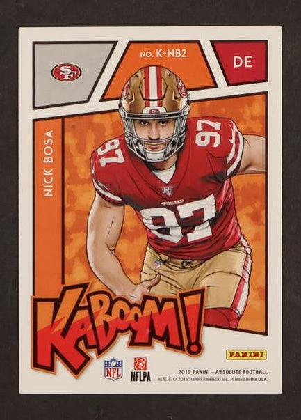 2019 Panini Absolute Kaboom Nick Bosa #K-NB2 RC