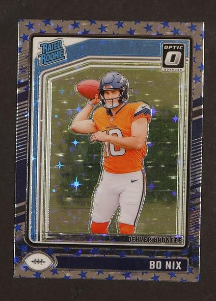 2023 Panini Donruss Optic 209 Bo Nix Rated Rookie Broncos