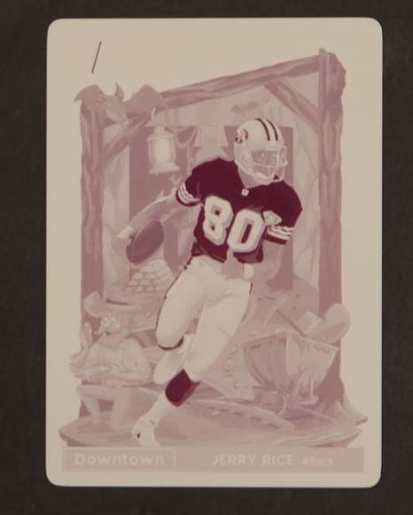2020 Panini Donruss Downtown Magenta Plate Jerry Rice #13 Printing Plate 1/1