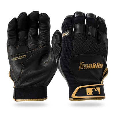 Franklin Sports MLB Shok-Sorb Batting Gloves - Genuine Leather