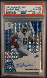 2020 Panini Mosaic Rookie Autographs D'Andre Swift #15 PSA 10
