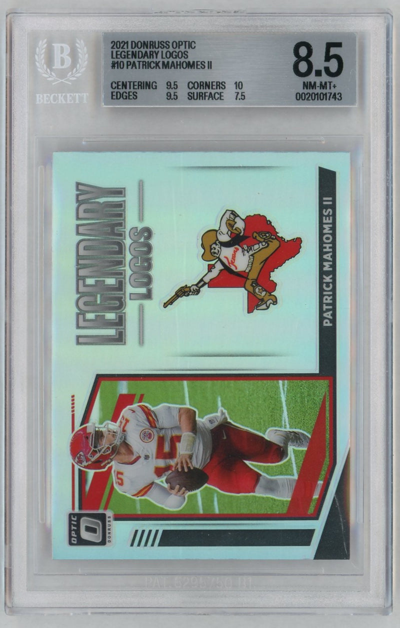 2021 Donruss Optic Legendary Logos Patrick Mahomes II #10 BGS 8.5