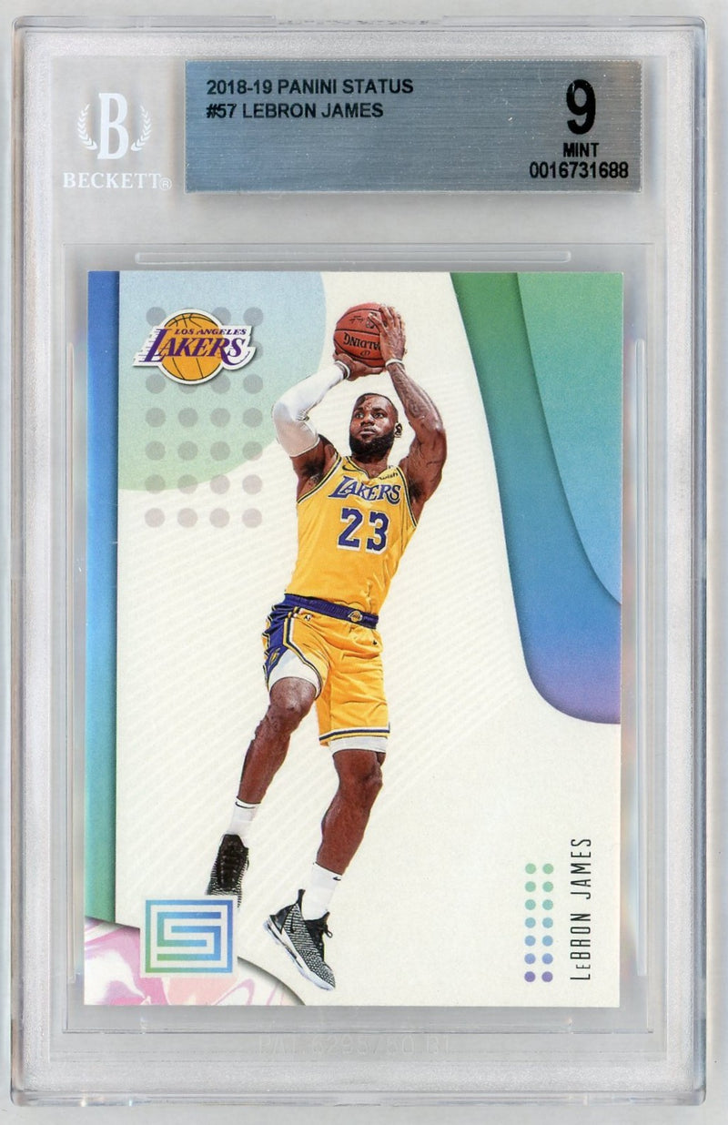 2018 Panini Status LeBron James #57 BGS 9
