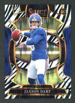 2023 Panini Prizm 93 Jaxson Dart Select Rookie Giants