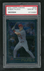 2001 Topps Chrome Albert Pujols #596 PSA 10