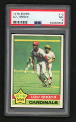 1976 Topps Lou Brock #10 PSA 7