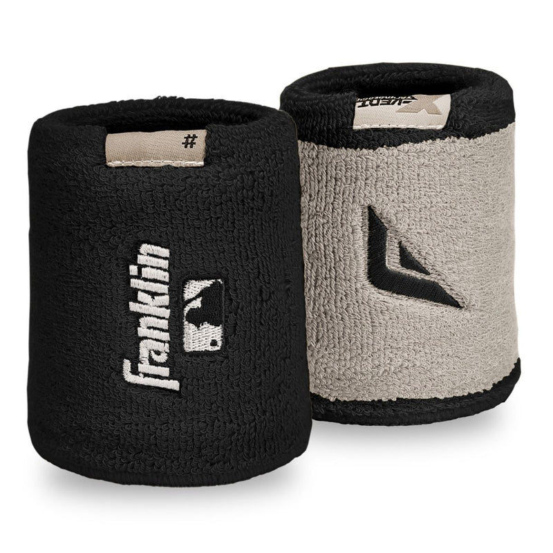 Franklin Sports MLB X-Vent Reversible Wristbands - 4 Inch Pair
