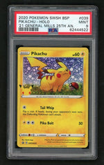 2021 Pokemon Sword and Shield Black Star Promo General Mills Pikachu #039 PSA 9