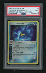 2004 Pokemon Ex Team Magma Vs Team Aqua Team Aqua's Sharpedo #5 PSA 9