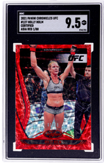 2021 Panini Chronicles Certified Holly Holm #127 Asia Red 1/88 SGC 9.5