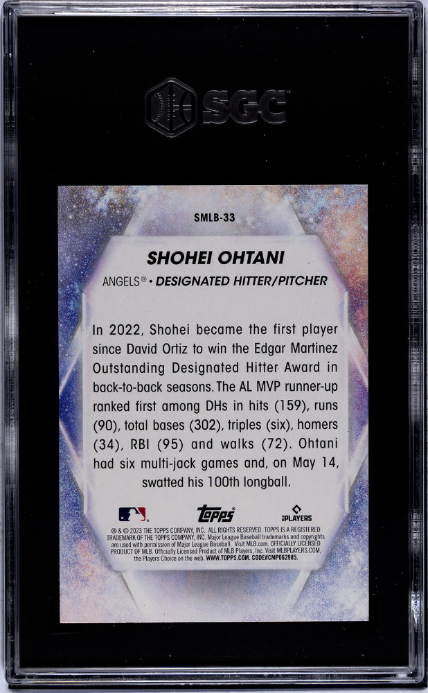 2023 Topps Stars of MLB Shohei Ohtani #SMLB-33 SGC 10