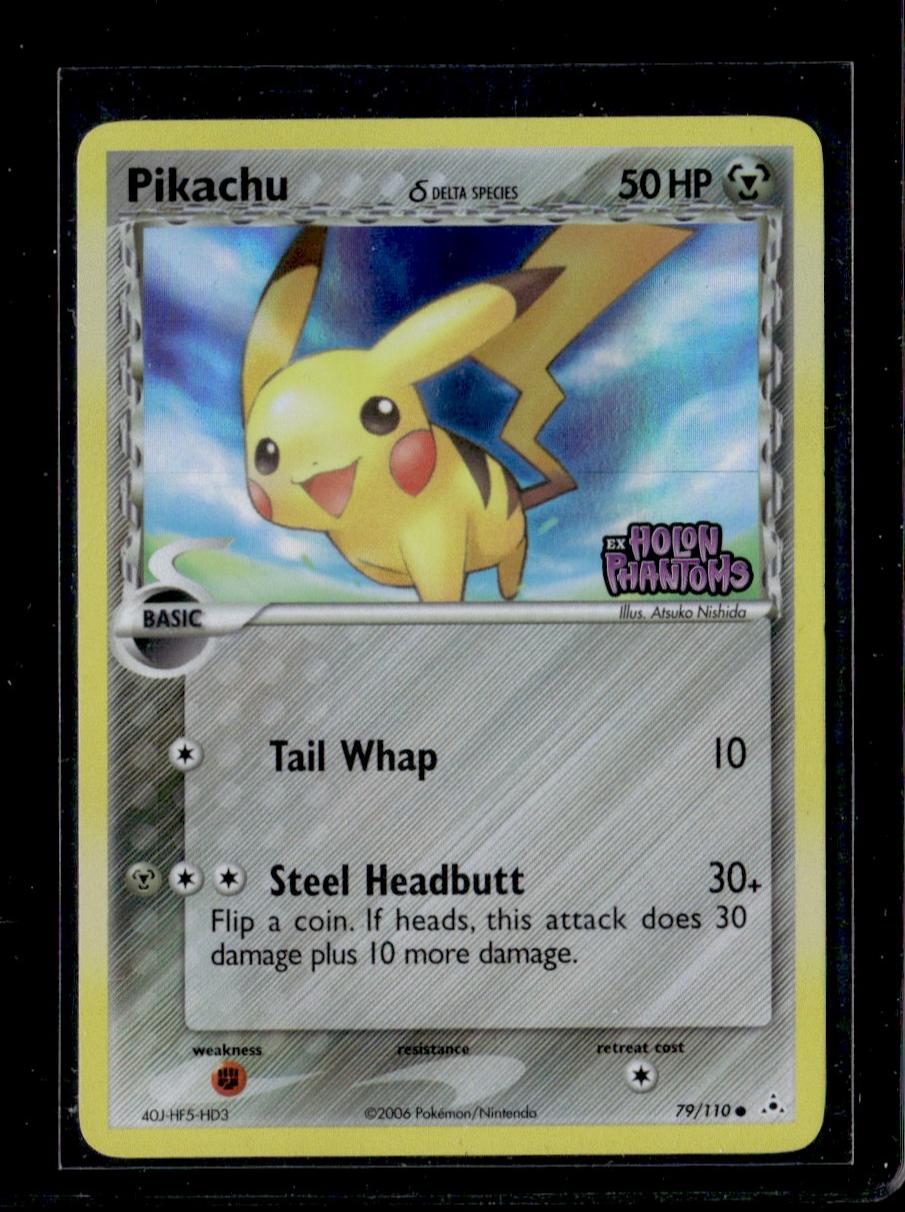 2006 Nintendo EX Holon Phantoms 79/110 Pikachu Delta Species