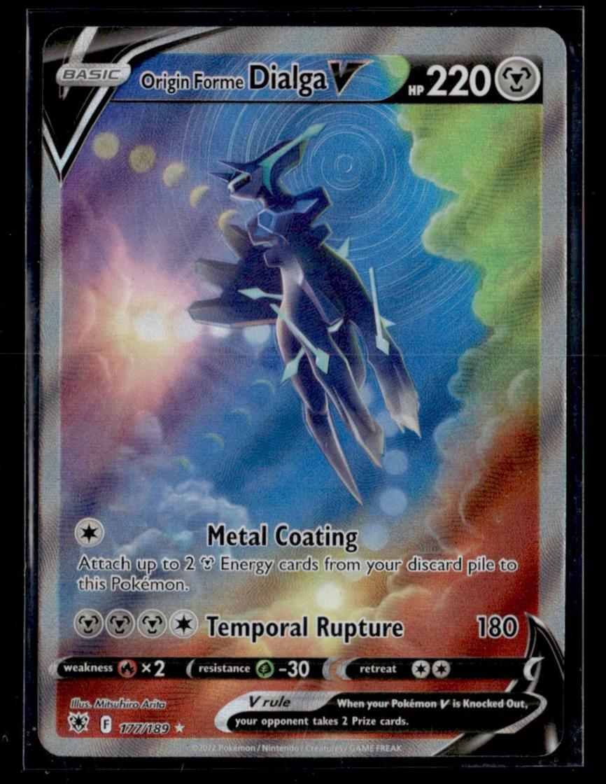 2022 Pokémon Origin Forme Dialga V #177/189 Holo