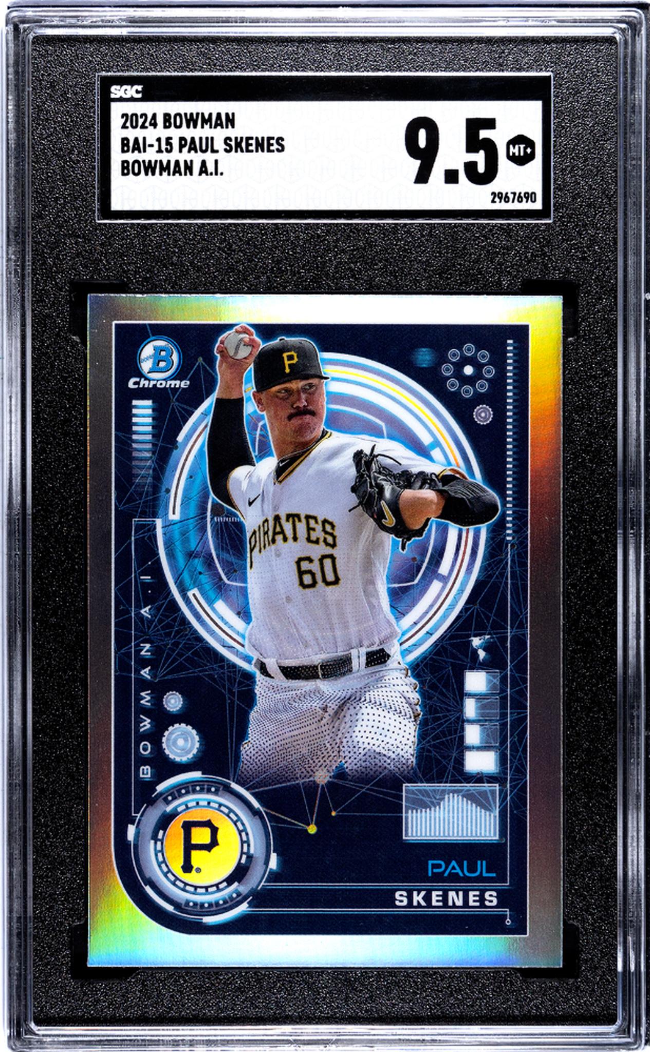 2024 Topps Bowman Chrome Bowman A.I. Paul Skenes #BAI-15 SGC 9.5