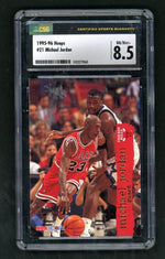 1995 NBA Hoops #21 Michael Jordan CSG 8.5 NM/Mint+ Chicago Bulls